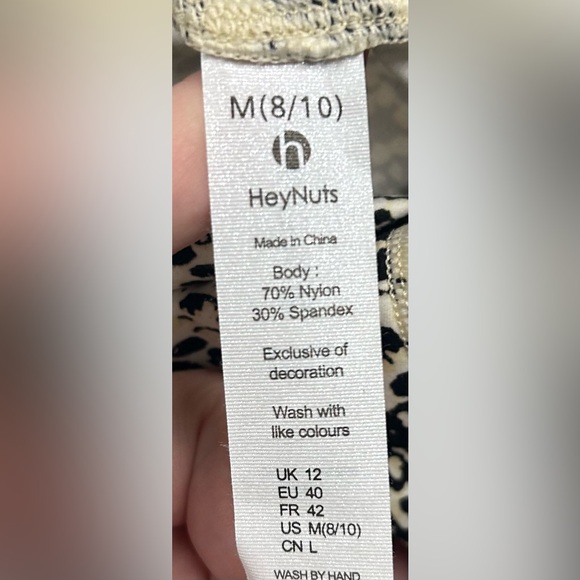 Hey Nuts Size Medium Snakeskin Leggings - Picture 4 of 4